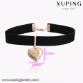 43609 Xuping 18k gold plated heart shaped pendant necklace